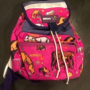 Amigo small kids backpack horses